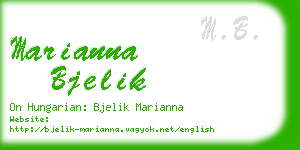 marianna bjelik business card